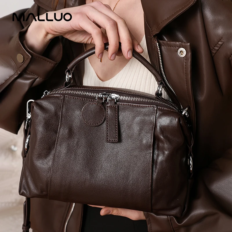 Luxury Bags Medium Size - Kadın Doğal Inek Hakiki Deri omuz