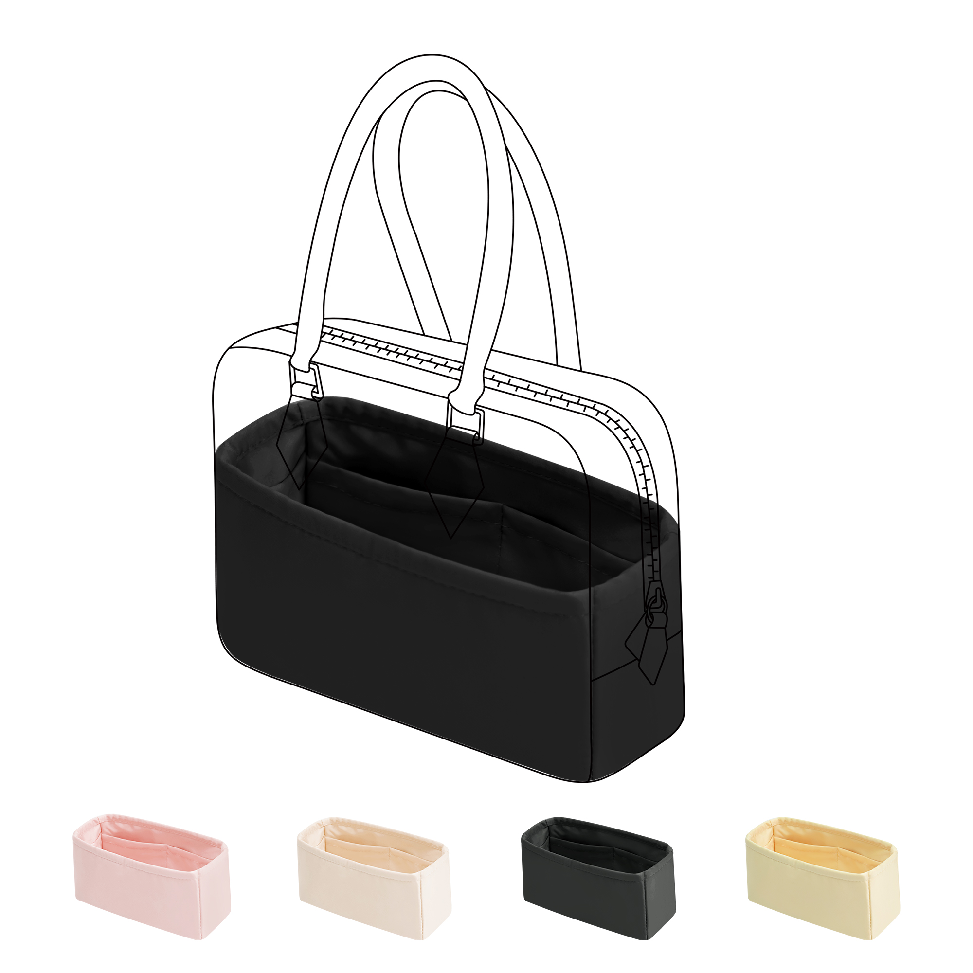 Luxury Bags Hermes - DGAZ İpek Çanta Düzenleyici Hermes Plume