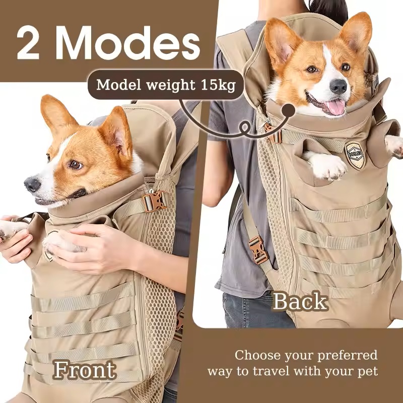 Luxury Bags Medium Size - Taşınabilir Ön Köpek Sırt Çantası Tasarımcı