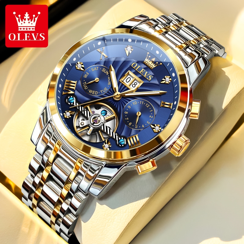 Luxury Bags Brands List - OLEVS 9910 Erkek Saat Orijinal Lüks