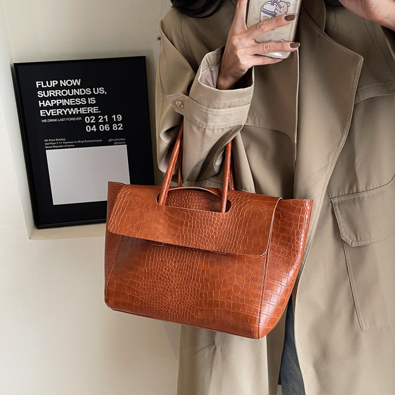 Luxury Bags Edit - 2024 yeni taş desen büyük çanta