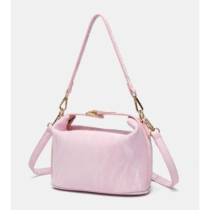 Kadın Pembe Rugan Deri Mini Ça - Top Handle Patent Bag incelemesi ve fiyatı