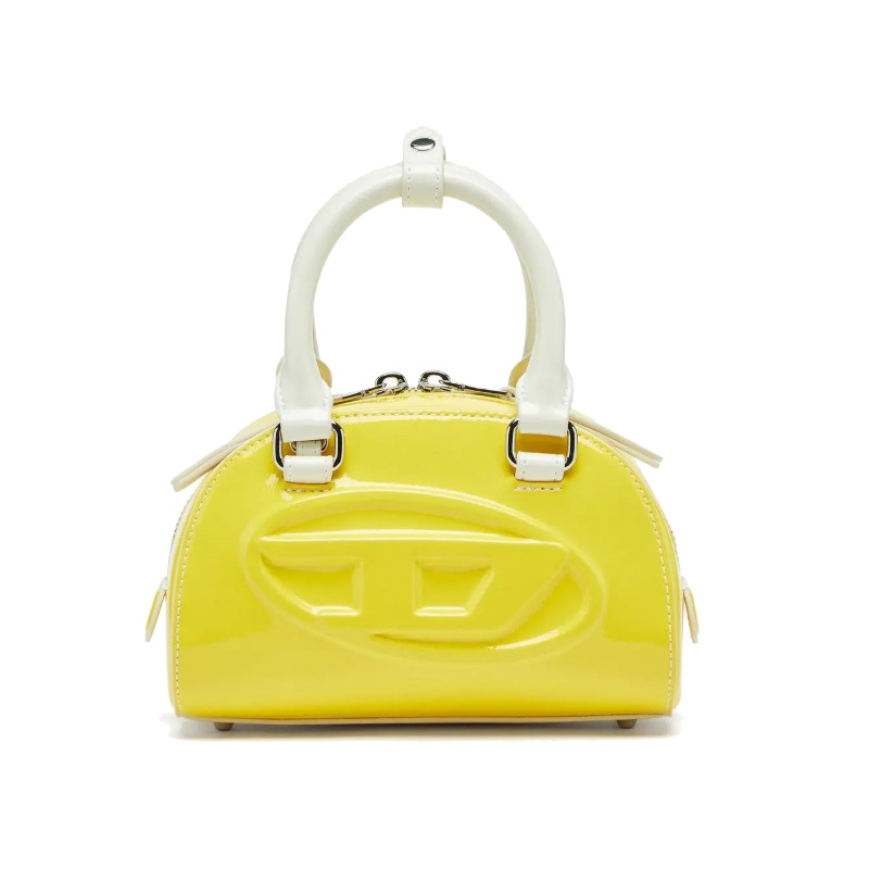 Parlak Sarı Parlak Patent PU M - Top Handle Patent Bag incelemesi ve fiyatı