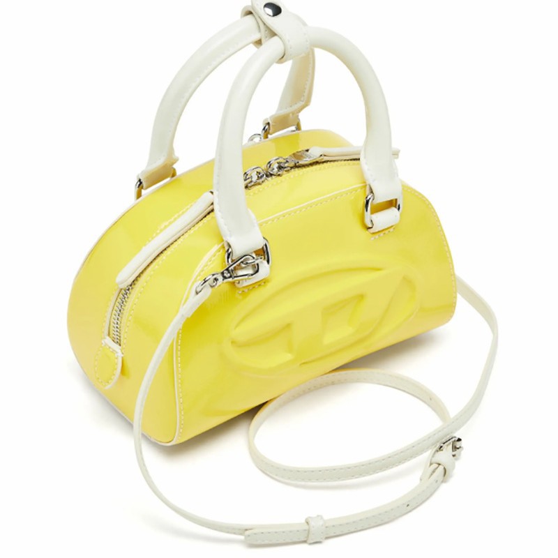 Parlak Sarı Parlak Patent PU M - Top Handle Patent Bag incelemesi ve fiyatı