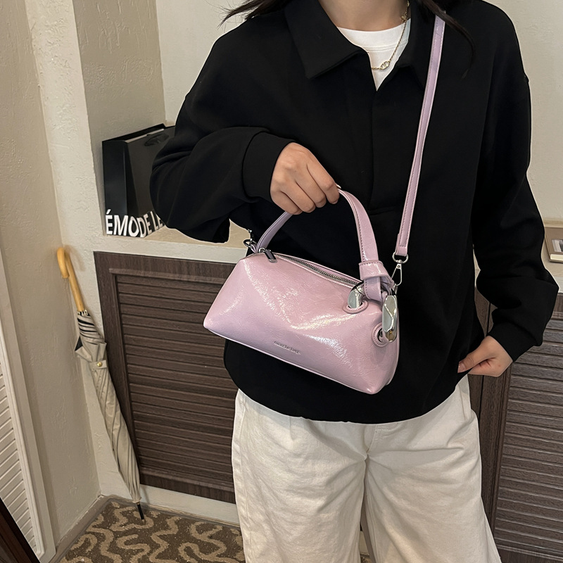 Kadın Modası Parlak Patent PU  - Top Handle Patent Bag incelemesi ve fiyatı