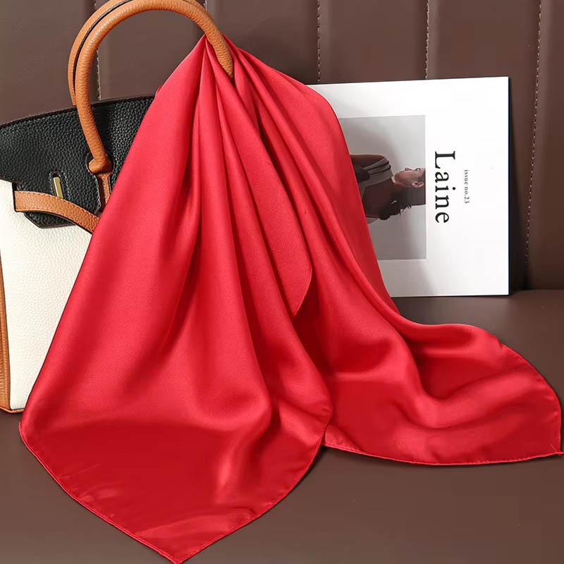 Lüks düz renk ipek kare eşarp  - Luxury Bags China incelemesi ve fiyatı