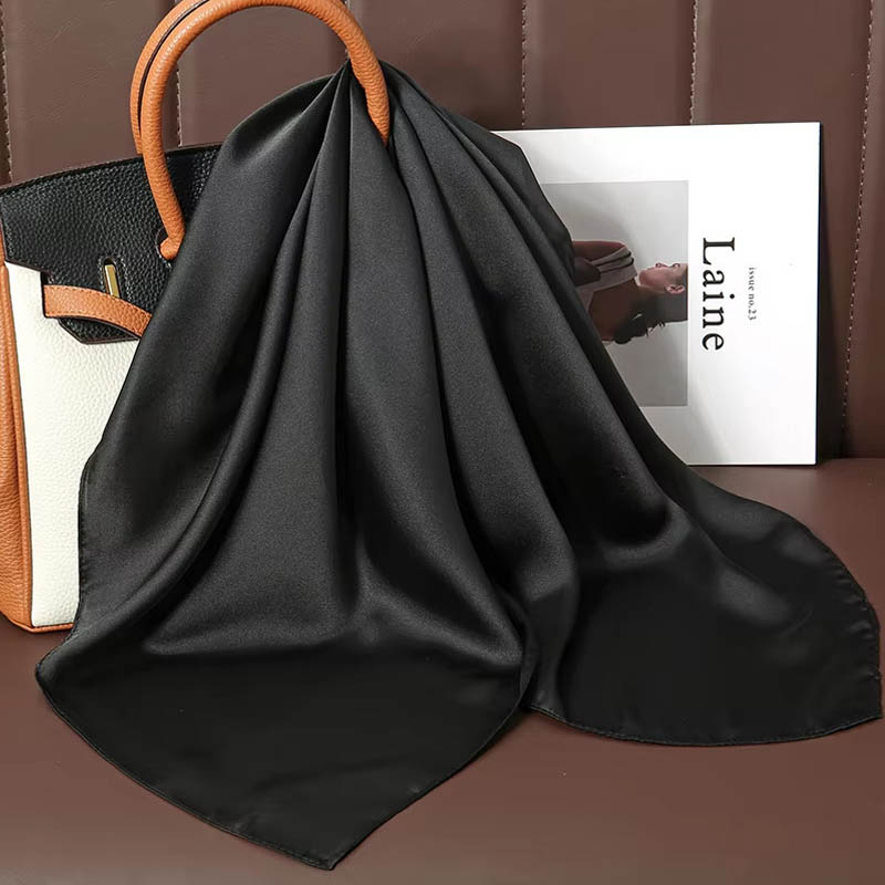 Lüks düz renk ipek kare eşarp  - Luxury Bags China incelemesi ve fiyatı