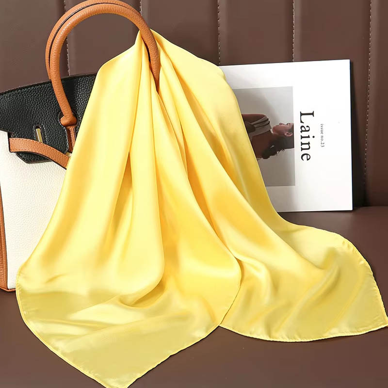 Lüks düz renk ipek kare eşarp  - Luxury Bags China incelemesi ve fiyatı