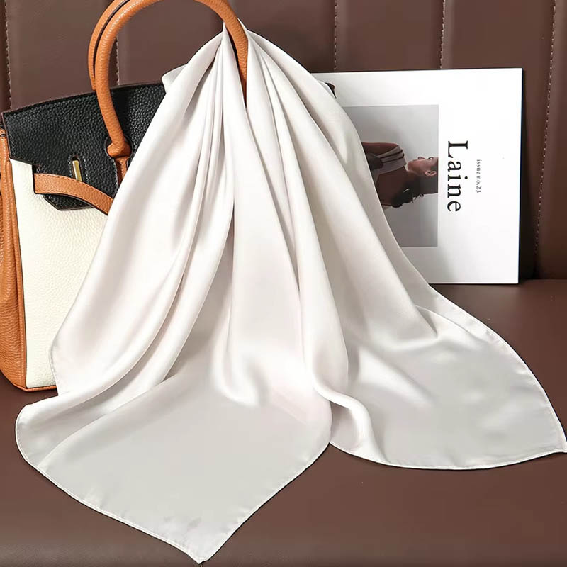 Lüks düz renk ipek kare eşarp  - Luxury Bags China incelemesi ve fiyatı