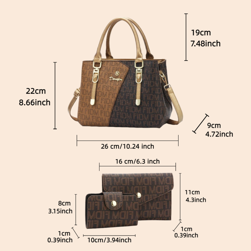 3 parçalı kadın çanta seti, lü - Luxury Bags For Travel incelemesi ve fiyatı