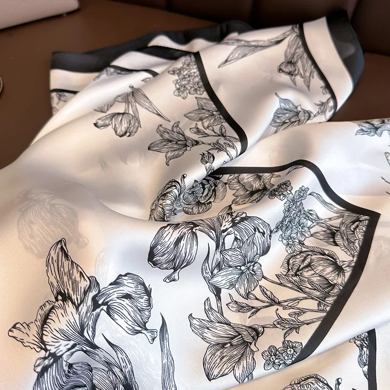 70*70cm lüks çiçek baskı ipek  - Luxury Bags Trending incelemesi ve fiyatı