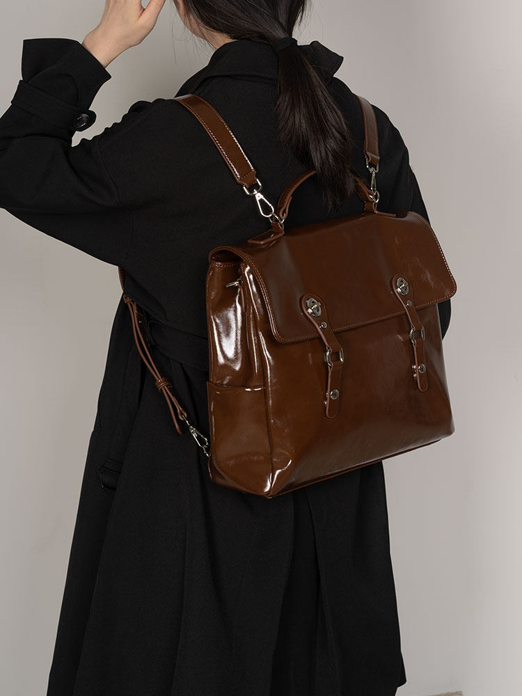 2026 Moda Yeni Kolej Tarzı Yük - Top Handle Patent Bag incelemesi ve fiyatı